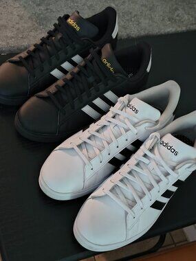 Adidas Sneakers Bundle – White & Black Pairs – Men’s 13